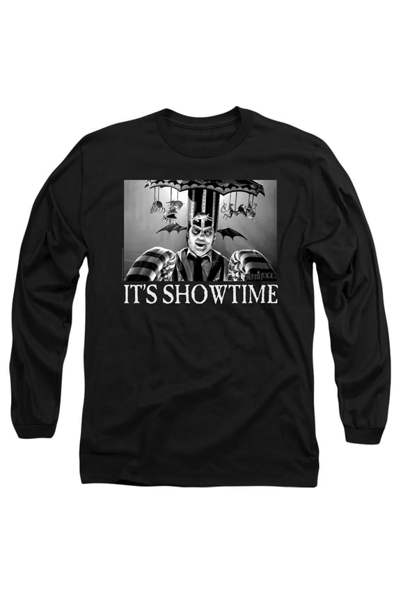Showtime Unisex Adult Long-Sleeve T Shirt,Black, Small