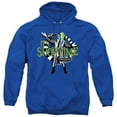 thumbnail image 1 of Beetlejuice Showtime Unisex Adult Pull-Over Hoodie,Royal, Medium, 1 of 6