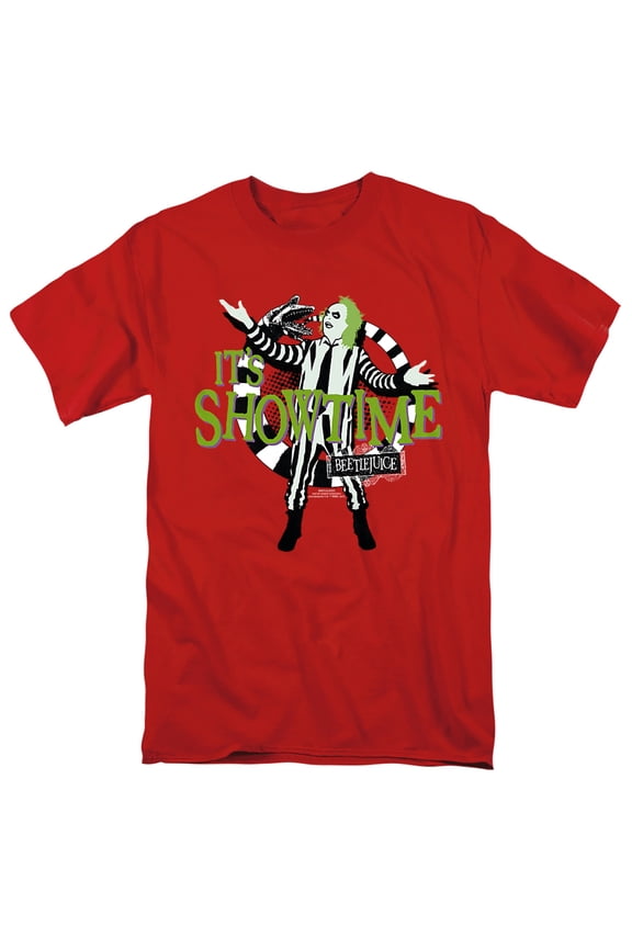 Showtime Unisex Adult T-Shirt, Red, Large