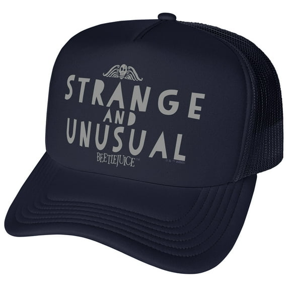 Beetlejuice Strange and Unusual Foam Snapback Trucker Hat - Unisex for Men and Women