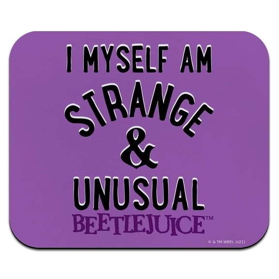 Beetlejuice Strange and Unusual Low Profile Thin Mouse Pad Mousepad