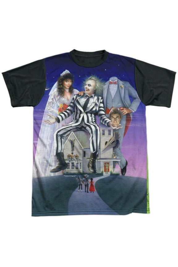 Striped Poster Unisex Adult Halloween Costume Sublimated T Shirt