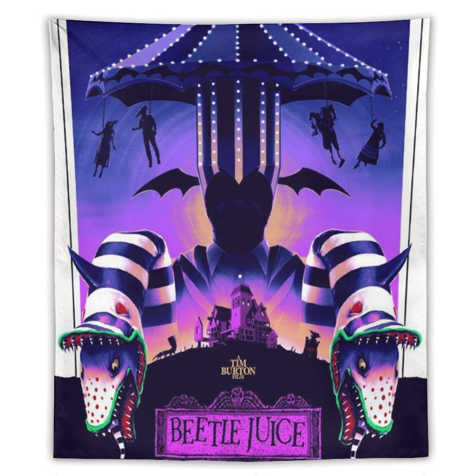 Beetlejuice Tapestry Wall Hanging Blanket Soft Tablecloth Wall Hanging