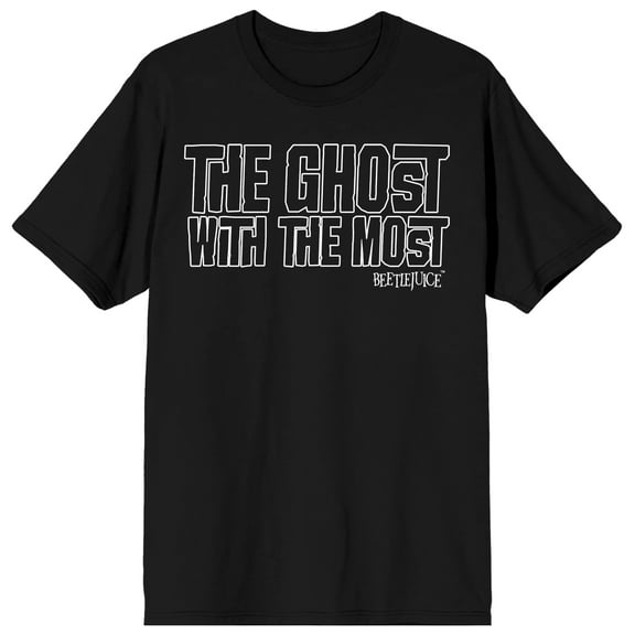 Beetlejuice The Ghost with the Most Men's Black T-shirt-L