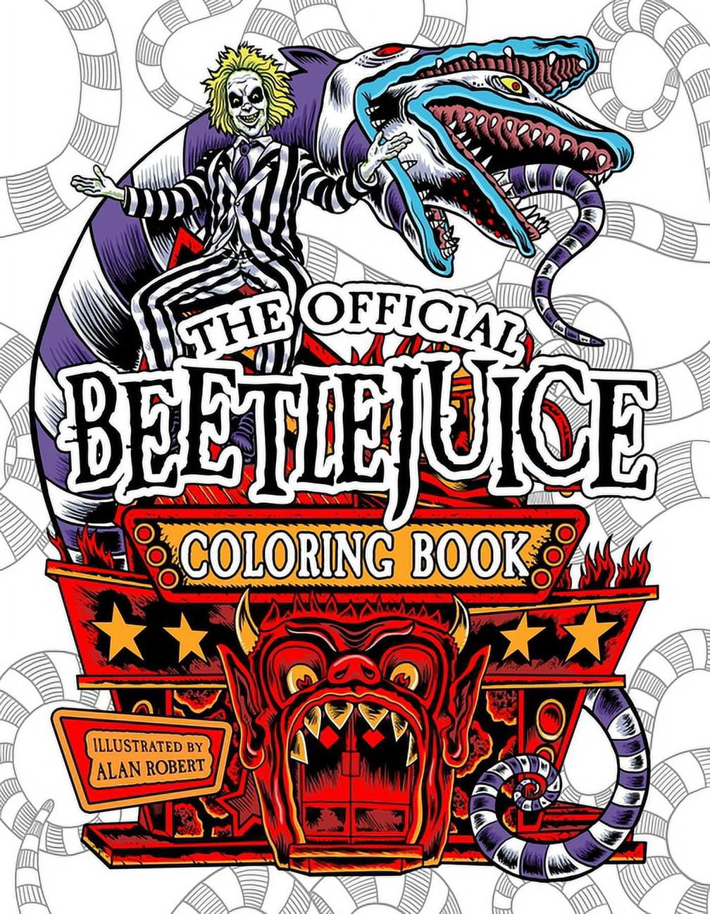 Alan Robert: Beetlejuice: the Official Coloring Book, 64 pages (Paperback)