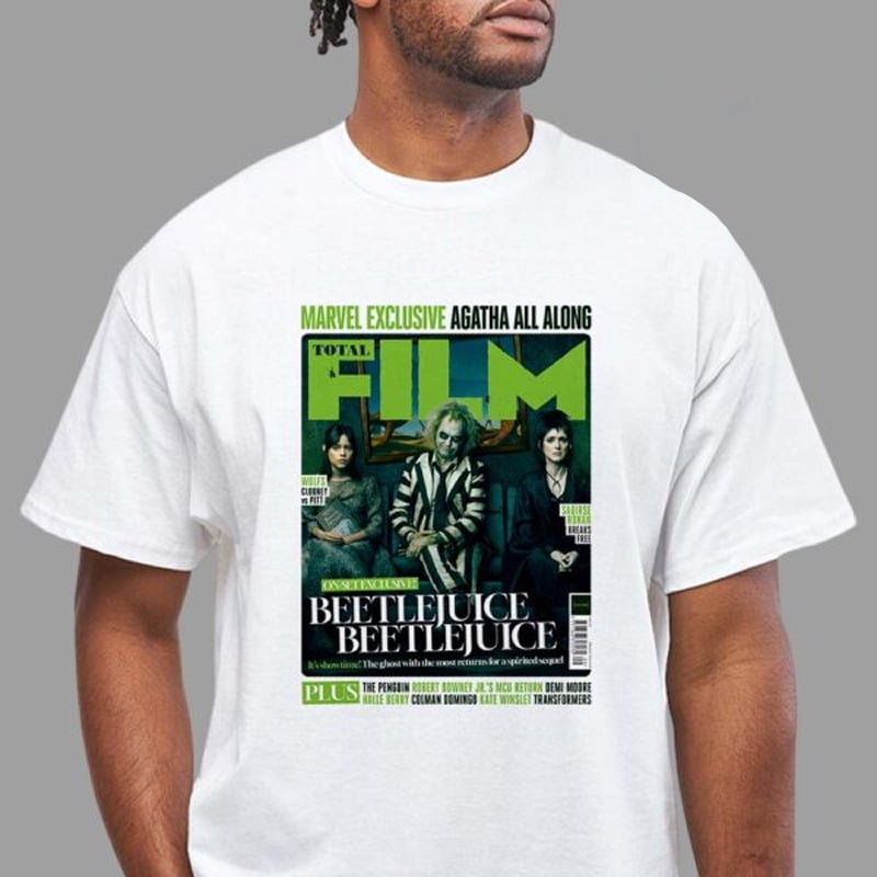 Beetlejuice Total Film Magazine Cover August 2024 Unisex Cotton T