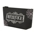 thumbnail image 1 of Beetlejuice Travel Makeup Bag, Trapezoid Cosmetic Organizer Pouch for Women, Black, 1 of 5