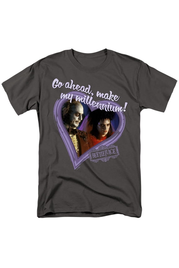 Valentine Make My Millennium Unisex Adult T Shirt, Charcoal, 2X-Large