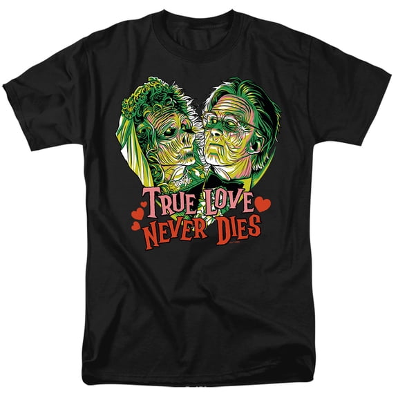 Beetlejuice Valentine True Love Never Dies Unisex Adult T Shirt, Black, X-Large
