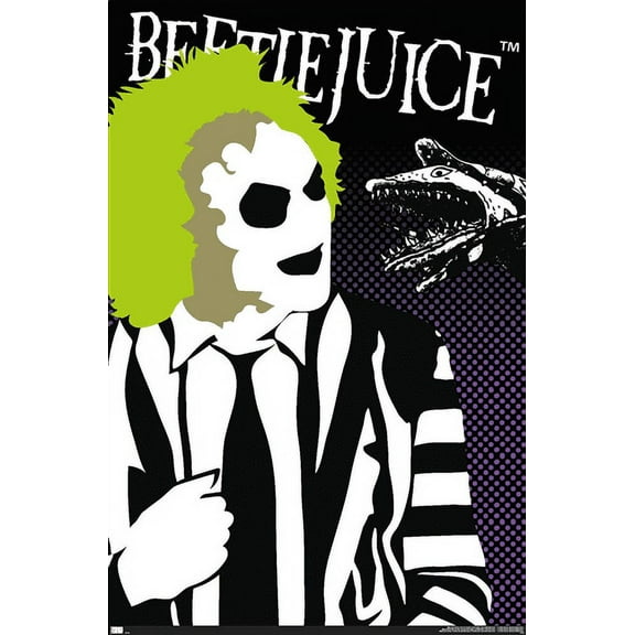 Beetlejuice - Vector Wall Poster, 22.375" x 34"