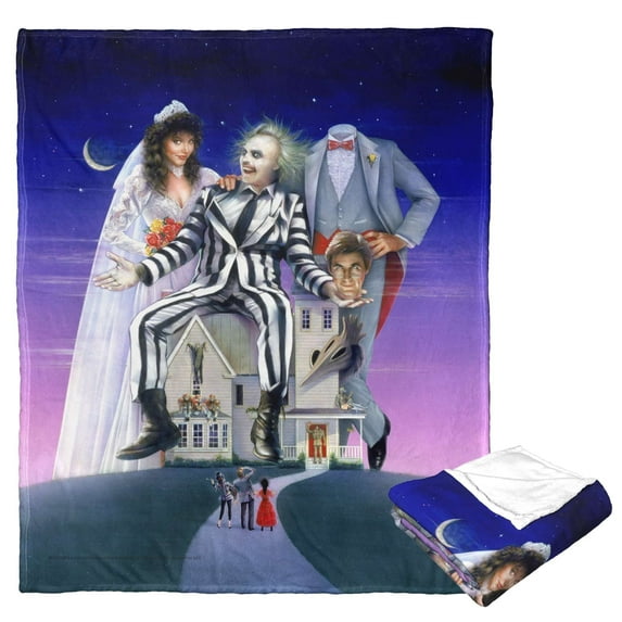 Beetlejuice Vintage Beetlejuice Kids Silk Touch Throw Blanket