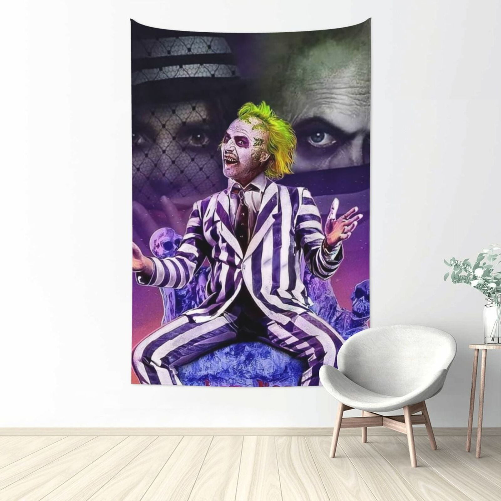Beetlejuice Wall Decorative Tapestry Vertical, Waterproof Polyester
