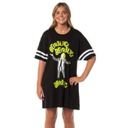 PJAMMY Beetlejuice Women's Halloween Movie Nightgown Pajama Shirt Dress For Adults