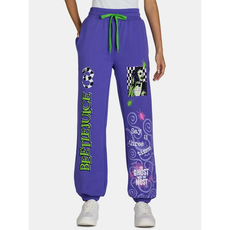 Beetlejuice Drawstring Jogger Sweatpants, Women's