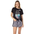 thumbnail image 1 of Beetlejuice Womens' Handbook For The Recently Deceased Pajama Set Shorts, 1 of 8