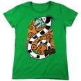 thumbnail image 1 of Beetlejuice Worm Women's T Shirt,Kelly Green, 2X-Large, 1 of 6