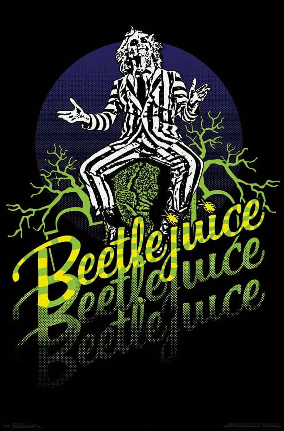 Beetlejuice - Yellow and Green Neon Wall Poster, 22.375" x 34"