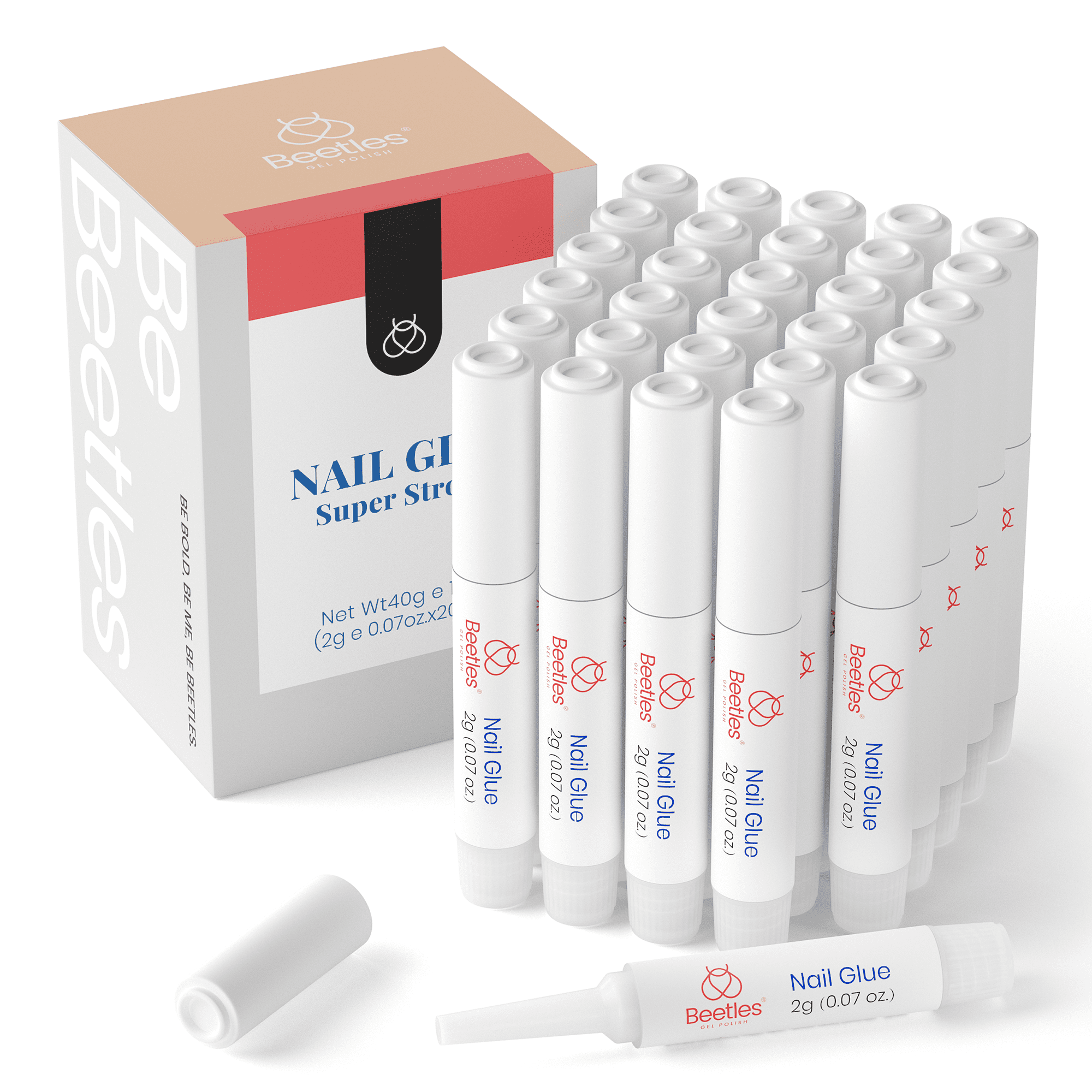 Beetles Gel Nail Glue for Acrylic, Nail Tips & Press On Nails, Quick