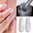 thumbnail image 1 of Beetles Glitter Gel Nail Polish, 15ml Silver Chrome Gel Diamond Shine Nail | Soak Off U V LED Nail Lamp Long Lasting Highly Nail Art Gifts for Women, 1 of 8