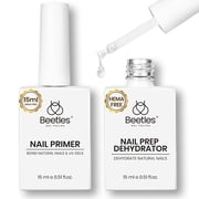 Beetles Nail Dehydrator and Primer Set 2Pcs 15 ml | No Lifting Prep, Strong Bond, Hema-Free for Gel Polish & Acrylic