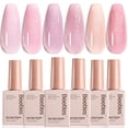 thumbnail image 1 of Beetles Pink Glitter Gel Polish Set, 6 Colors Jelly Gel Polish Kit, 1 of 7