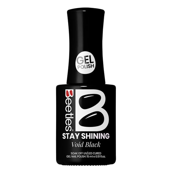 Beetles Stay Shining Collection Salon-Quality Gel Polish- 0.51 fl oz - Void Black
