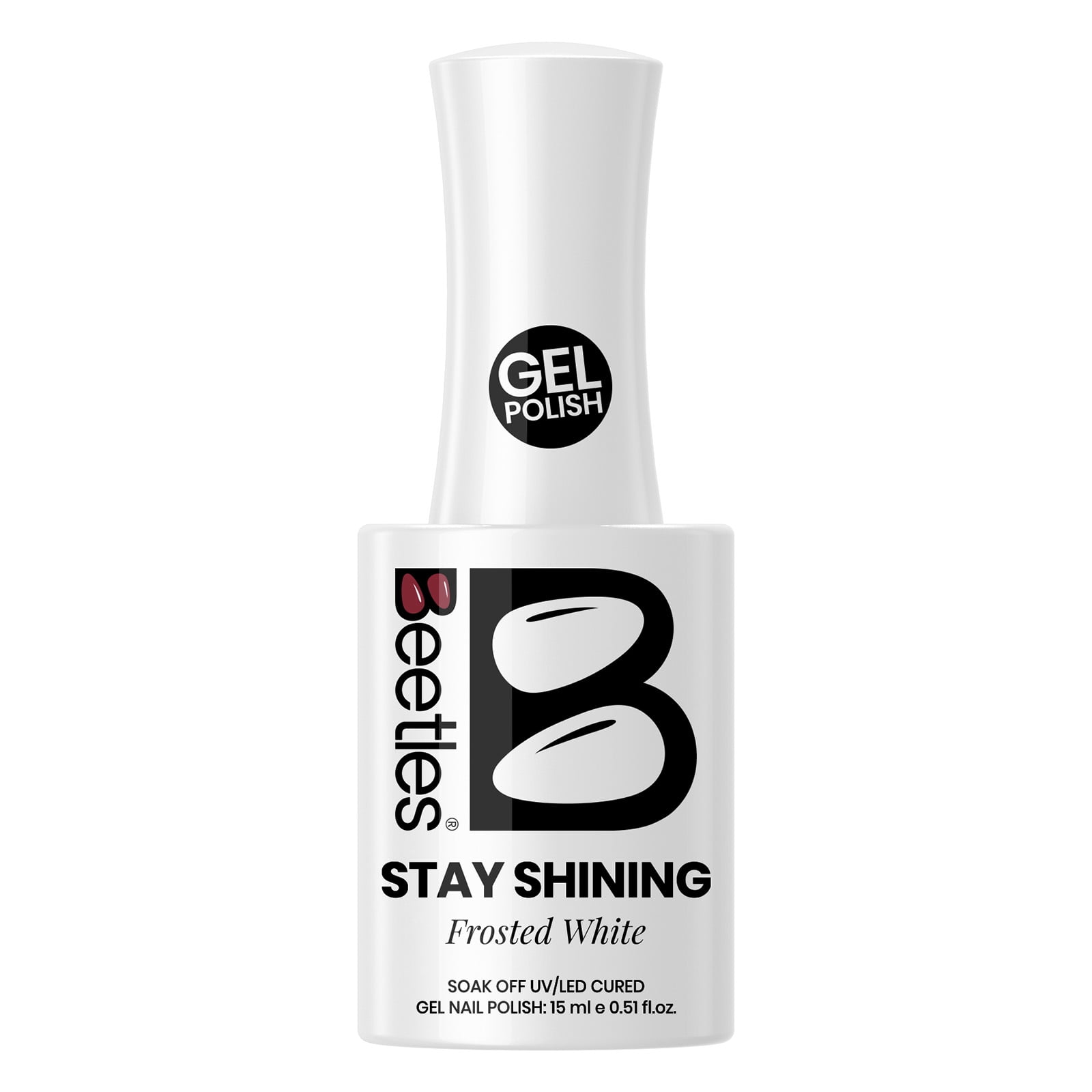 Beetles Stay Shining Collection Salon-Quality Gel Polish- 0.51 fl oz - Frosted White
