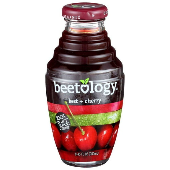 Beetology Organic Beet Plus Cherry Juice, 8.45 Fluid Ounce -- 6 per Case.