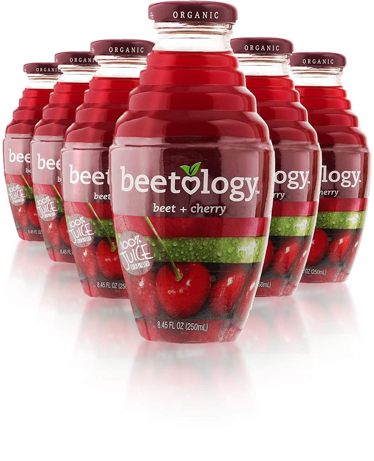 Beetology Organic Beet and Cherry Juice, 8.45 oz 6 Pack