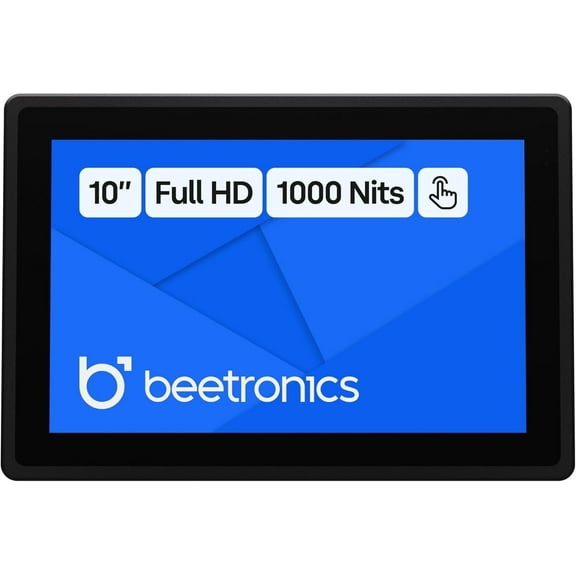 Beetronics 10 Inch High Brightness Touchscreen Monitor 10HB9M/U1 | Full HD 1080p | IP66 Waterproof & Dustproof | Industrial Sunlight Readable Outdoor Display for PC, Mac, Linux