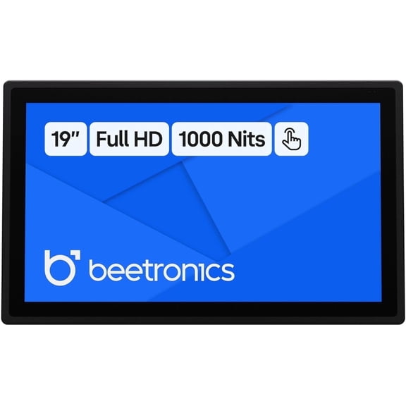 Beetronics 19 Inch High Brightness Touchscreen Monitor 10HB9M/U1 | Full HD 1080p | IP66 Waterproof & Dustproof | Industrial Sunlight Readable Outdoor Display for PC, Mac, Linux