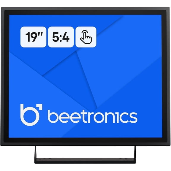 Beetronics 19 inch Touchscreen Monitor 19TSV7M, Industrial-Grade, Multi-Touch, Professional Display, Full HD, 5:4 Aspect Ratio, HDMI, DisplayPort, USB-C, VGA, Compatible with Windows PC, Mac, Linux