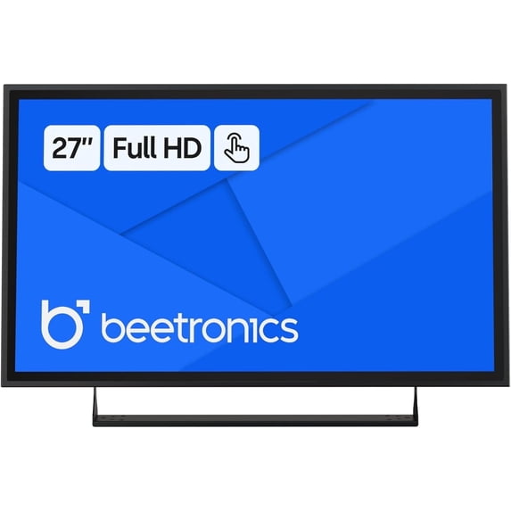 Beetronics 27 inch Touchscreen Monitor 27TS7M, Industrial-Grade, 10-Point Multi-Touch, Professional Display, Full HD 1080p, HDMI DisplayPort USB-C VGA Inputs, Compatible with Windows PC, Mac, Linux