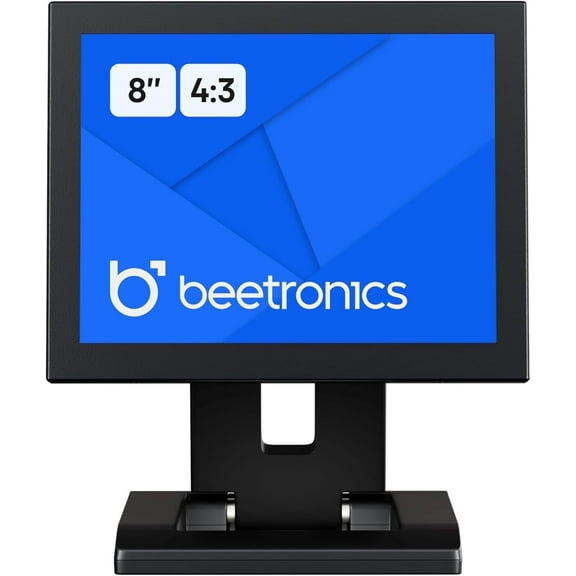 Beetronics 8" Industrial-Grade IPS Monitor 8VG7M, Full HD, 4:3, Digital Signage and Computer Display