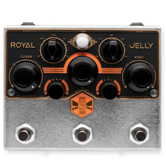 Beetronics Royal Jelly Overdrive and Fuzz Blender Pedal