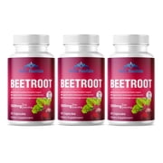 Beetroot Capsules for Heart and Blood Pressure Support 3 Bottle Pack