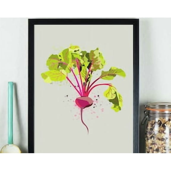 Beetroot Kitchen Botanical Wall Art Poster, Poster Home Decor, Poster Only