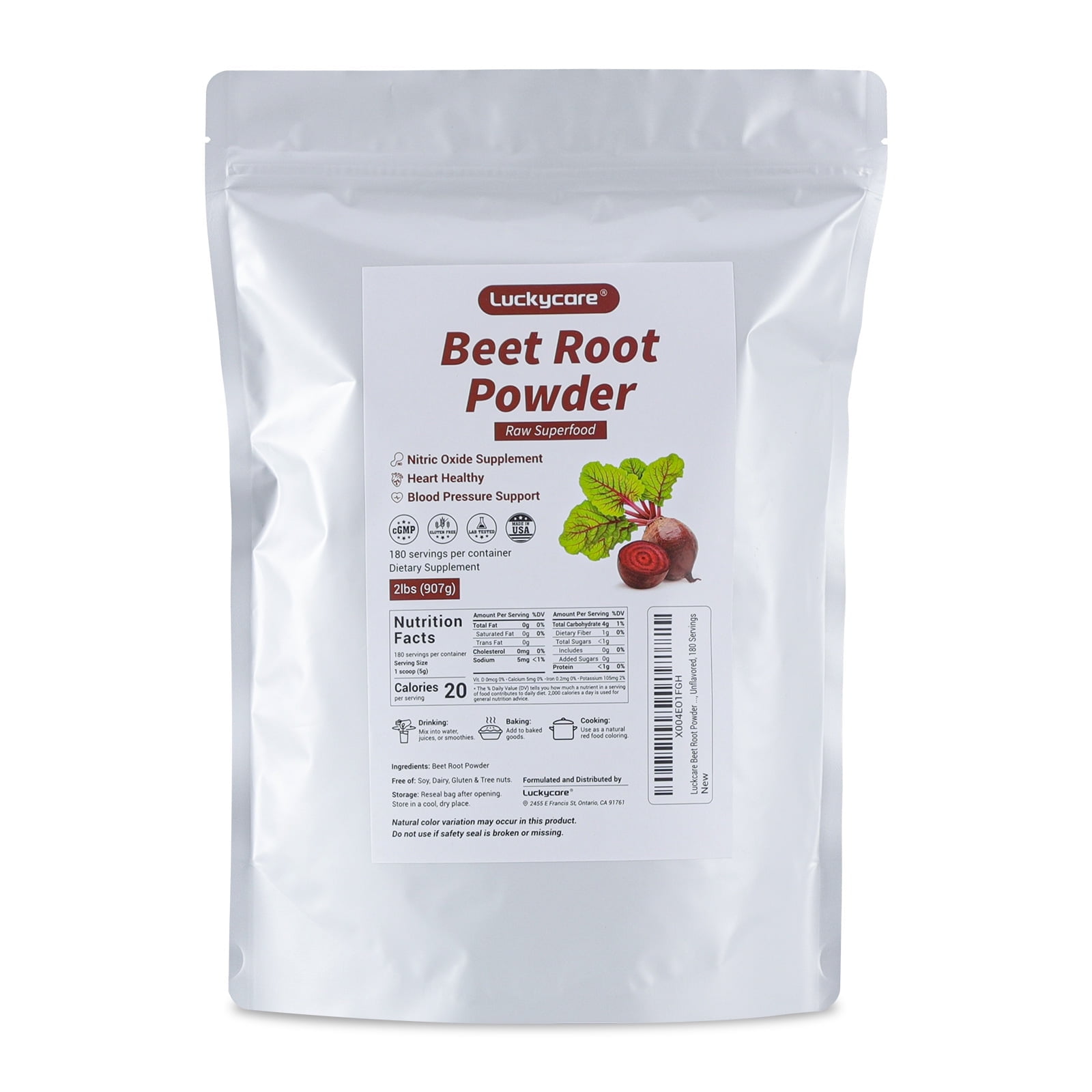 Beetroot Powder (2 lb) Natural Beetroot Juice Powder, High-quality Beetroot Concentrate Powder - Used In Salads, Beverages, Baking, And Milkshakes.