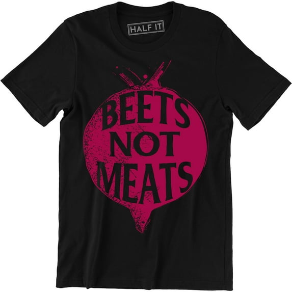 Beets Not Meat Cute Vegan Vegetarian Healthy Foodie Gift Idea Men's T-Shirt