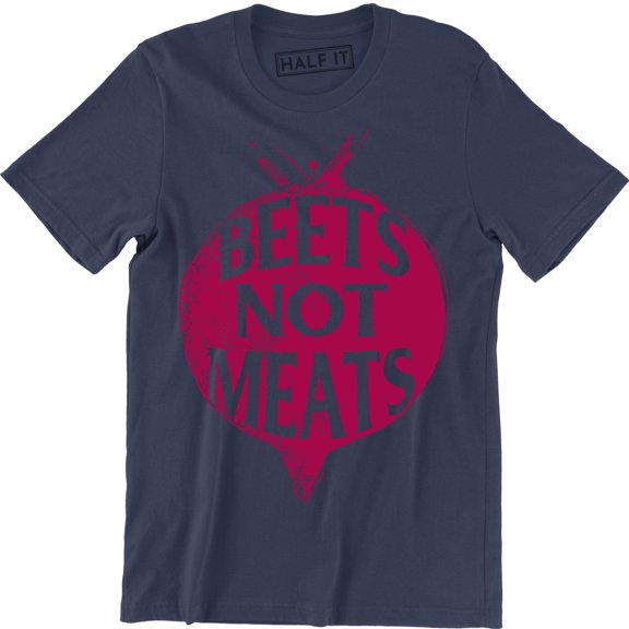 Beets Not Meat Cute Vegan Vegetarian Healthy Foodie Gift Idea Men's T-Shirt