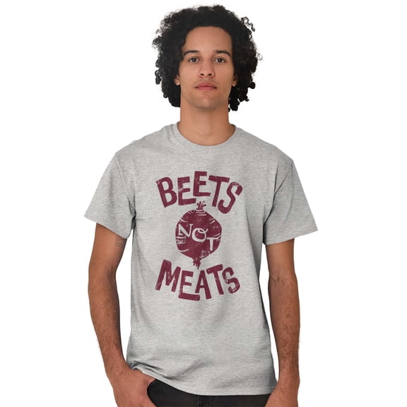 Beets Not Meats Clean Eating Veggie Men's Graphic T Shirt Tees Brisco Brands M