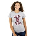 thumbnail image 1 of Beets Not Meats Clean Eating Veggie Womens Slim Fit Graphic Tee Brisco Brands L, 1 of 5