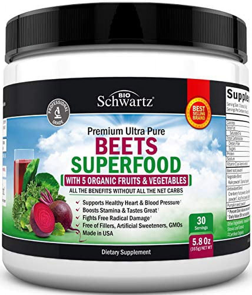 Beets Superfood Powder Beet Root Powder with Vitamin C with Organic