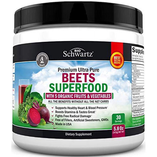 Beets Superfood Powder Beet Root Powder with Vitamin C with Organic