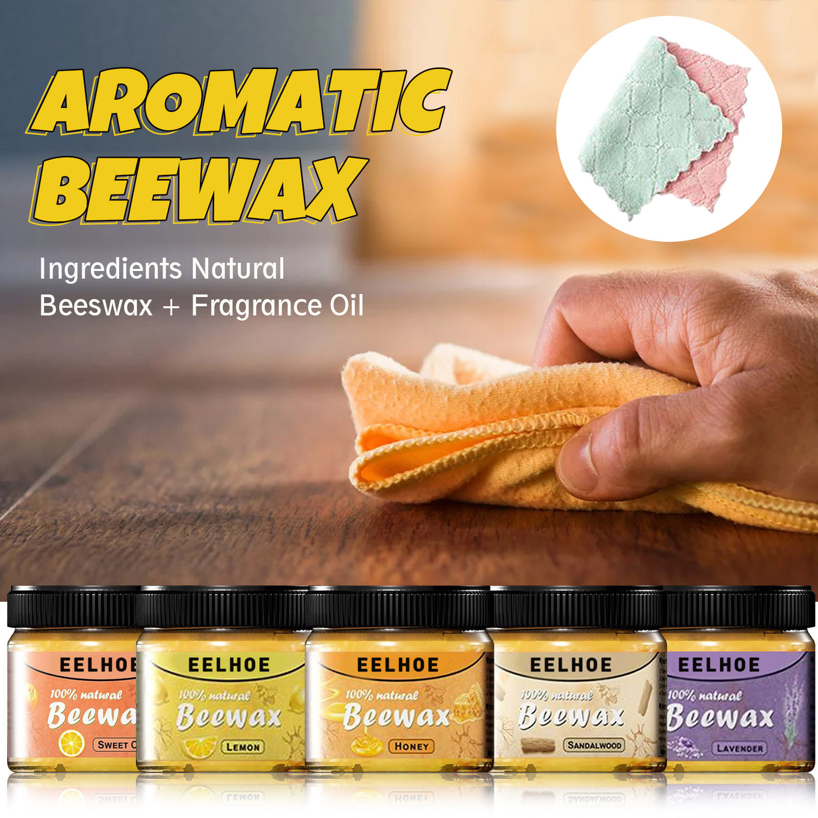 Beewax Wood Seasoning Beewax Wood Wax Traditional Beeswax Polish for