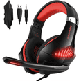 thumbnail image 1 of Beexcellent Gaming Headset for PS4 PS5 Xbox One Switch PC with Noise Cancelling Stereo Bass Surround Sound, 1 of 6