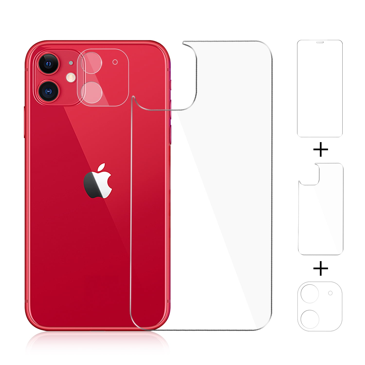 Beeyoka [3 Pack] iPhone 11 Screen Protector, iPhone 11 Camera Protector,Front and Back Screen