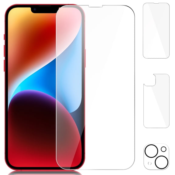 Beeyoka [3 Pack] iPhone 14 Screen Protector,Front and Back Screen Protector,iPhone 14 Camera Protector for iPhone 14(6.1 inch)