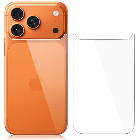 Beeyoka Back Screen Protector for iPhone 17 Pro [2-Pack],iPhone 17 Pro Back Glass Protector Anti-Fingerprint/Scratch Ultra Thin Protector for iPhone 17 Pro (6.3 inch)