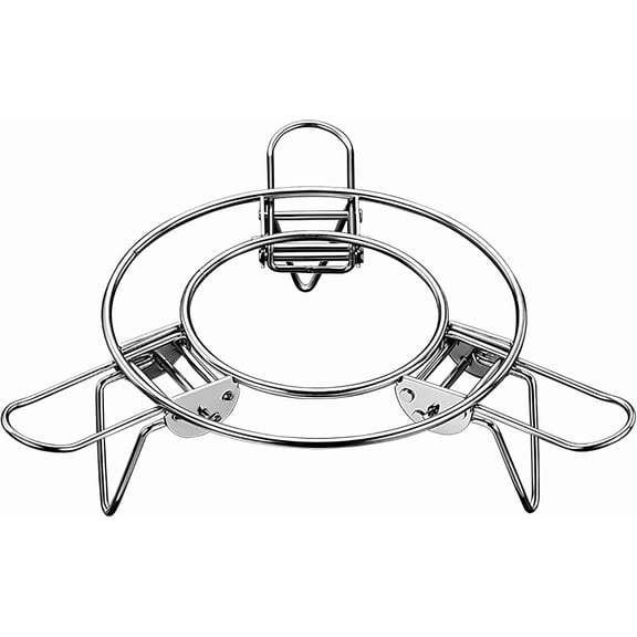 Beeyoka Expandable Stainless Steel Steamer Rack, Adjustable Trivet for Pots and Pans, Dishwasher Safe Steam Insert for Instant Pot 6/8 Qt, Round Folding Steaming Rack